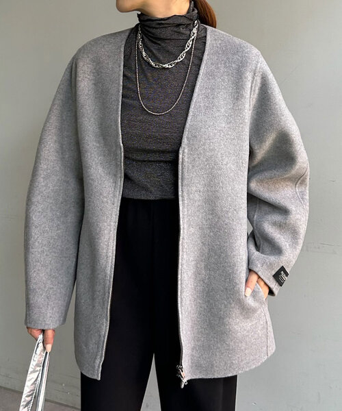 【セール】ダブルフェイスカーブコート（その他アウター）｜SHENERY（シーナリー）