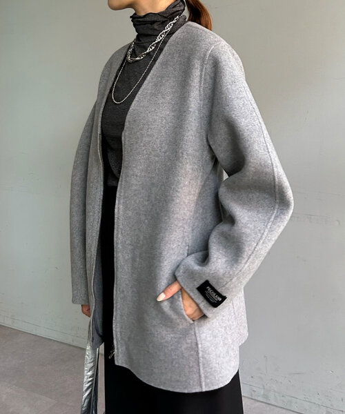 【セール】ダブルフェイスカーブコート（その他アウター）｜SHENERY（シーナリー）