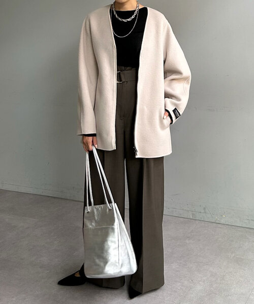 【セール】ダブルフェイスカーブコート（その他アウター）｜SHENERY（シーナリー）