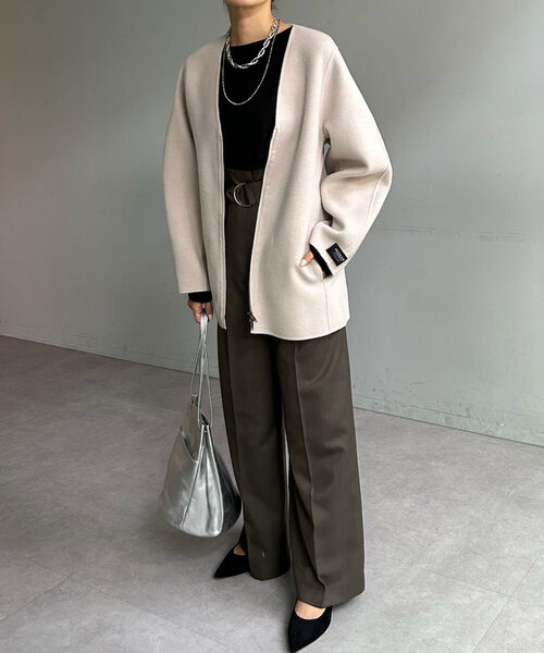 【セール】ダブルフェイスカーブコート（その他アウター）｜SHENERY（シーナリー）