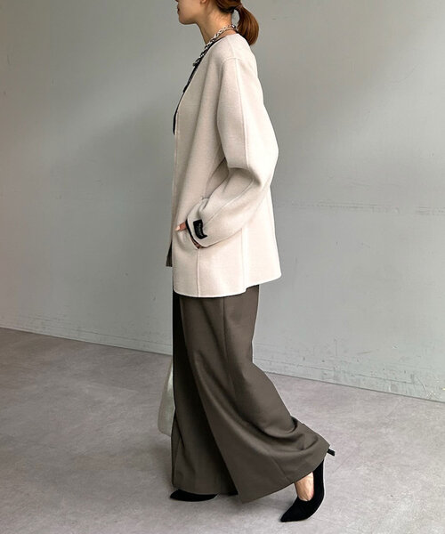 【セール】ダブルフェイスカーブコート（その他アウター）｜SHENERY（シーナリー）