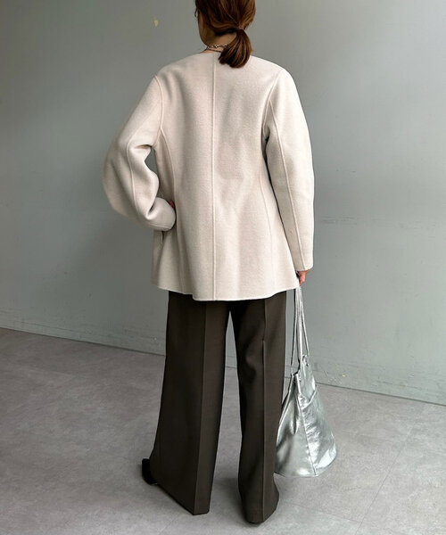 【セール】ダブルフェイスカーブコート（その他アウター）｜SHENERY（シーナリー）