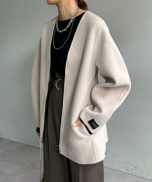 【セール】ダブルフェイスカーブコート（その他アウター）｜SHENERY（シーナリー）