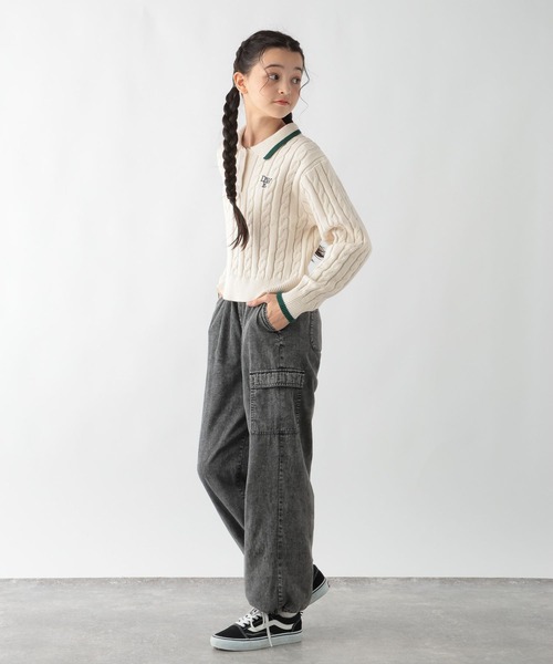 セール】洗えるポロ襟ニットプルオーバー/234562（ニット