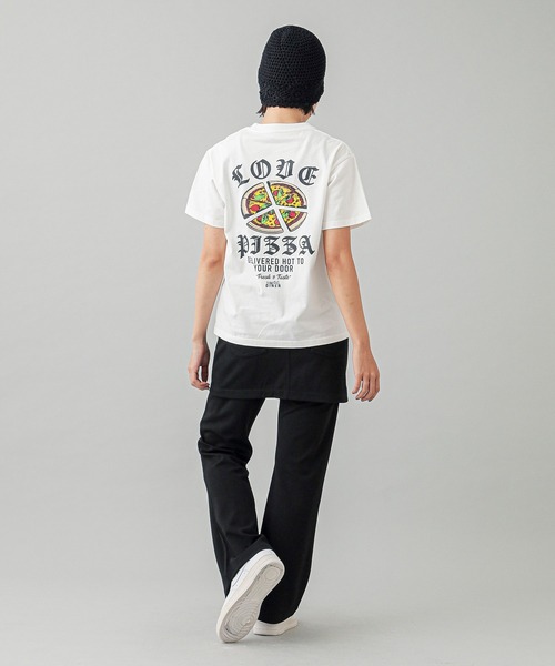 Tシャツ・カットソー \"CHAOS GIRL\" WHITE WAXED T SHIRT LASTMAN - 【ラスト1点】PRINTED TEE SHIRTS 