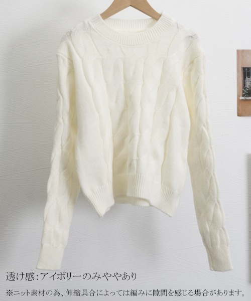 Miniministore(ミニミニストア)の「ニットトップス ショート丈 レディース(ニット/セーター・レディース・ブラック/ワインレッド/アイボリー/ロイヤルブルー・FREE)」の17枚目の写真