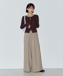 LIENCOEUR | ウォームカラーワイドパンツ(スラックス)