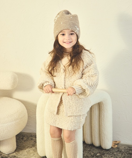 sea and shells by pairmanon(シーアンドシェルズバイペアマノン)の「【sea and shells by pairmanon】袖ボリューム ニット カーディガン(その他ベビーウェア・キッズ・ブラウン/オレンジ/アイボリー・80/110/100/90)」の9枚目の写真