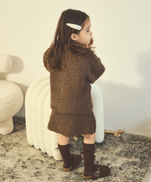 sea and shells by pairmanon(シーアンドシェルズバイペアマノン)の「【sea and shells by pairmanon】袖ボリューム ニット カーディガン(その他ベビーウェア・キッズ・ブラウン/オレンジ/アイボリー・80/110/100/90)」の13枚目の写真