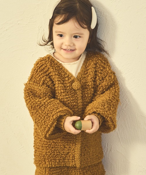 sea and shells by pairmanon(シーアンドシェルズバイペアマノン)の「【sea and shells by pairmanon】袖ボリューム ニット カーディガン(その他ベビーウェア・キッズ・ブラウン/オレンジ/アイボリー・80/110/100/90)」の17枚目の写真