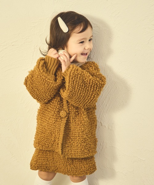 sea and shells by pairmanon(シーアンドシェルズバイペアマノン)の「【sea and shells by pairmanon】袖ボリューム ニット カーディガン(その他ベビーウェア・キッズ・ブラウン/オレンジ/アイボリー・80/110/100/90)」の20枚目の写真