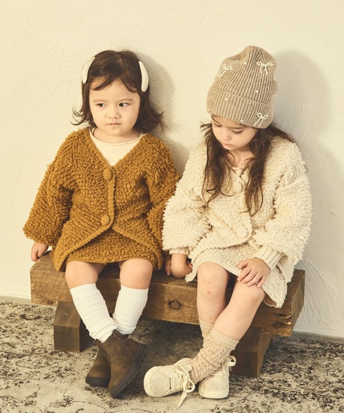 sea and shells by pairmanon(シーアンドシェルズバイペアマノン)の「【sea and shells by pairmanon】袖ボリューム ニット カーディガン(その他ベビーウェア・キッズ・ブラウン/オレンジ/アイボリー・80/110/100/90)」の22枚目の写真