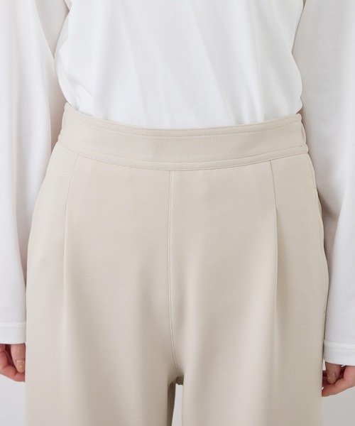 ROPE' PICNIC（ロペピクニック）の「【3サイズ展開】裏起毛ジョーゼットボンディングワイドパンツ（その他パンツ・レディース・ブラック/ベージュ系その他・36/38/40）」の15枚目の写真