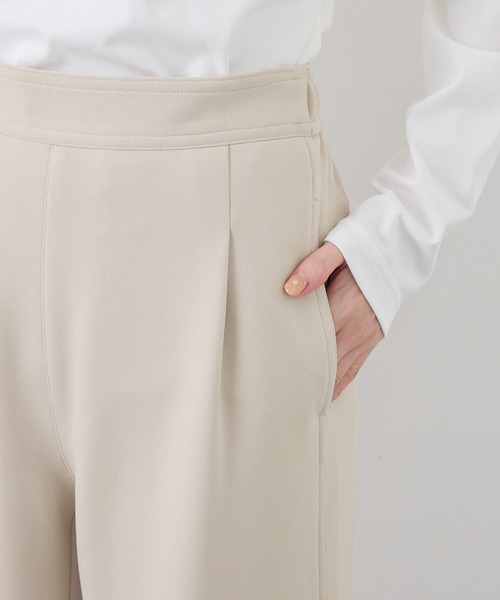 ROPE' PICNIC（ロペピクニック）の「【3サイズ展開】裏起毛ジョーゼットボンディングワイドパンツ（その他パンツ・レディース・ブラック/ベージュ系その他・36/38/40）」の17枚目の写真