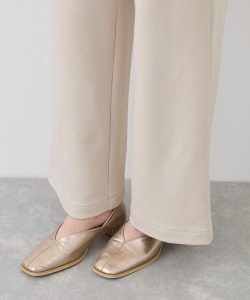 ROPE' PICNIC（ロペピクニック）の「【3サイズ展開】裏起毛ジョーゼットボンディングワイドパンツ（その他パンツ・レディース・ブラック/ベージュ系その他・36/38/40）」の19枚目の写真