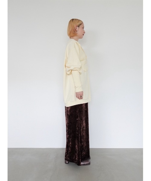 sahara(サハラ)の「Curve Design Sweat/カーブデザインスウェット(スウェット・レディース・クリーム/ネイビー・FREE)」の11枚目の写真