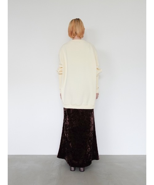 sahara(サハラ)の「Curve Design Sweat/カーブデザインスウェット(スウェット・レディース・クリーム/ネイビー・FREE)」の12枚目の写真