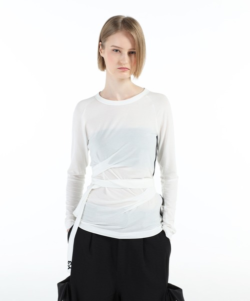 Y-3(ワイスリー)の「W TNC LS TEE(Tシャツ/カットソー・レディース・ライトホワイト・X-SMALL/SMALL/MEDIUM/XX-SMALL/LARGE)」の5枚目の写真
