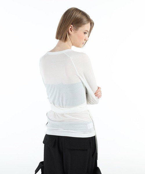 Y-3(ワイスリー)の「W TNC LS TEE(Tシャツ/カットソー・レディース・ライトホワイト・X-SMALL/SMALL/MEDIUM/XX-SMALL/LARGE)」の6枚目の写真