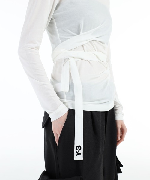 Y-3(ワイスリー)の「W TNC LS TEE(Tシャツ/カットソー・レディース・ライトホワイト・X-SMALL/SMALL/MEDIUM/XX-SMALL/LARGE)」の7枚目の写真