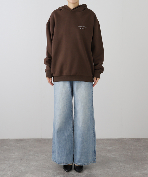 JOURNAL STANDARD(ジャーナルスタンダード)の「【カガミケン×JOURNAL STANDARD】フーディースウェット(パーカー・レディース・チョコ/グレー/チャコールグレー・X-LARGE/LARGE)」の4枚目の写真