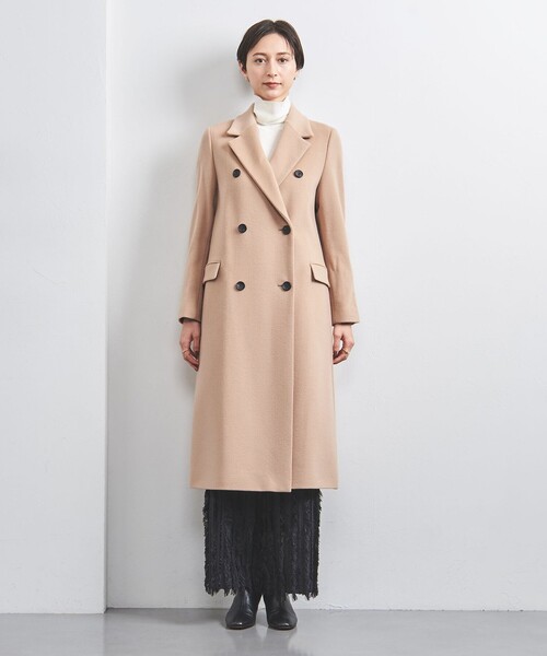 UNITED ARROWS(ユナイテッドアローズ)の「ダブルブレスト テーラード コート(チェスターコート・レディース・ベージュ/ネイビー/その他1・36/40/38)」の13枚目の写真