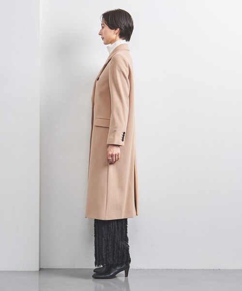 UNITED ARROWS(ユナイテッドアローズ)の「ダブルブレスト テーラード コート(チェスターコート・レディース・ベージュ/ネイビー/その他1・36/40/38)」の14枚目の写真
