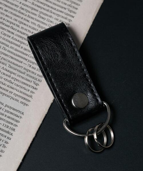 WEGO（ウィゴー）の「WEGO/PUベルトキーリング（キーケース/キーアクセサリー・メンズ・その他1/ブラウン/ブラック・FREE）」の4枚目の写真