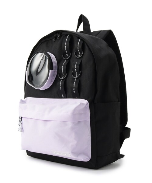 PINK-latte(ピンクラテ)の「モール付きマルポケリュック(バックパック/リュック・キッズ・ブラック/ライトパープル/ライトブルー・00)」の12枚目の写真