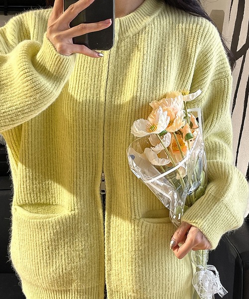 MAISON DE THERESE（メゾン ド テレーズ）の「カーディガン（カーディガン/ボレロ・レディース・ピンク/ブラウン/グリーン/イエロー/ベージュ/ブラック/アイボリー/グレー・FREE）」の7枚目の写真