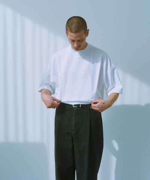 NewAnce(ニュアンス)の「【NewAnce】New Cinch Buckles Denim Pants / シンチバックデニムパンツ(デニムパンツ・メンズ・インディゴブルー・S/M/L)」の7枚目の写真