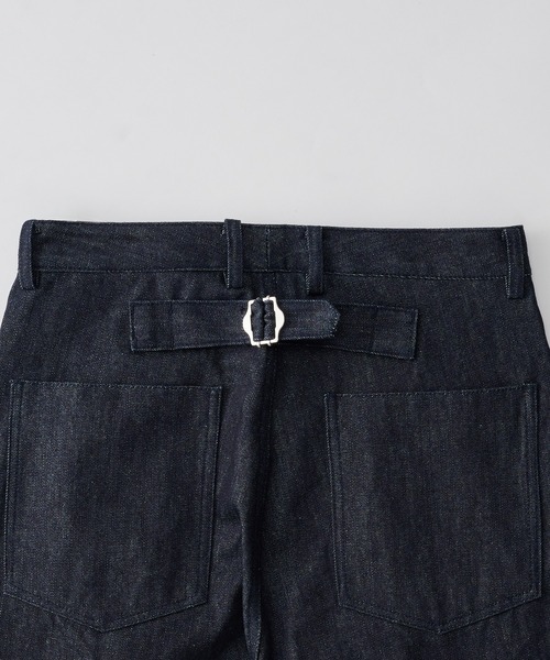 NewAnce(ニュアンス)の「【NewAnce】New Cinch Buckles Denim Pants / シンチバックデニムパンツ(デニムパンツ・メンズ・インディゴブルー・S/M/L)」の16枚目の写真
