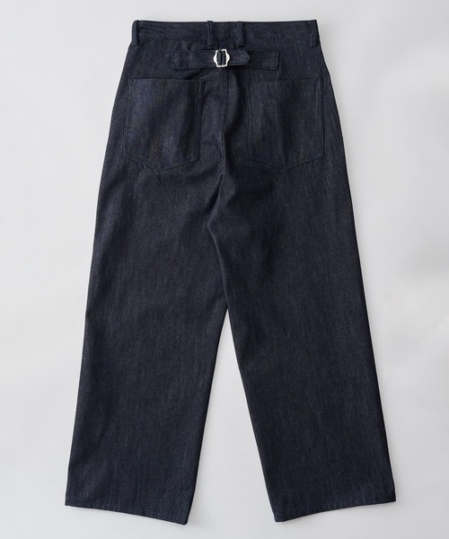 NewAnce(ニュアンス)の「【NewAnce】New Cinch Buckles Denim Pants / シンチバックデニムパンツ(デニムパンツ・メンズ・インディゴブルー・S/M/L)」の13枚目の写真