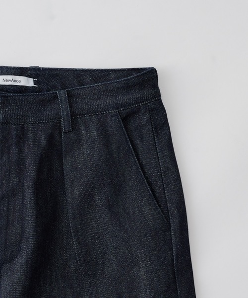 NewAnce(ニュアンス)の「【NewAnce】New Cinch Buckles Denim Pants / シンチバックデニムパンツ(デニムパンツ・メンズ・インディゴブルー・S/M/L)」の17枚目の写真