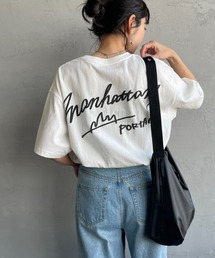 Manhattan Portage | [MANHATTAN PORTAGE/マンハッタンポーテージ] 別注 手描き風ロゴ バックプリントTシャツ(Tシャツ/カットソー)