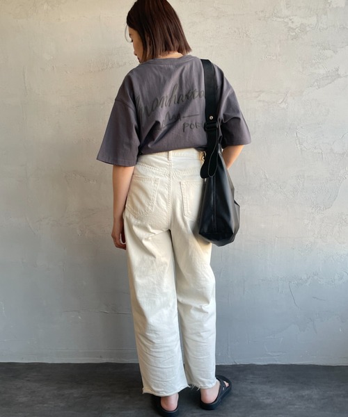 【WEB先行予約】[MANHATTAN PORTAGE/マンハッタンポーテージ] 別注 手描き風ロゴ バックプリントTシャツ（Tシャツ/カットソー）｜Manhattan Portage（マンハッタンポーテージ） pattayablatt.com