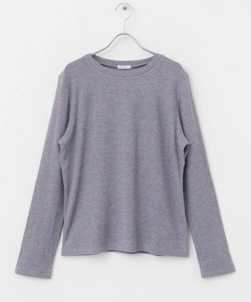 ITEMS URBANRESEARCH（アイテムズ アーバンリサーチ）の「リブクルーネックカットソー（Tシャツ/カットソー・レディース・ミント/グレー系その他/オフホワイト・FREE）」の14枚目の写真