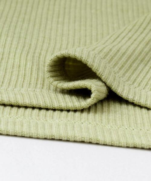 ITEMS URBANRESEARCH（アイテムズ アーバンリサーチ）の「リブクルーネックカットソー（Tシャツ/カットソー・レディース・ミント/グレー系その他/オフホワイト・FREE）」の6枚目の写真