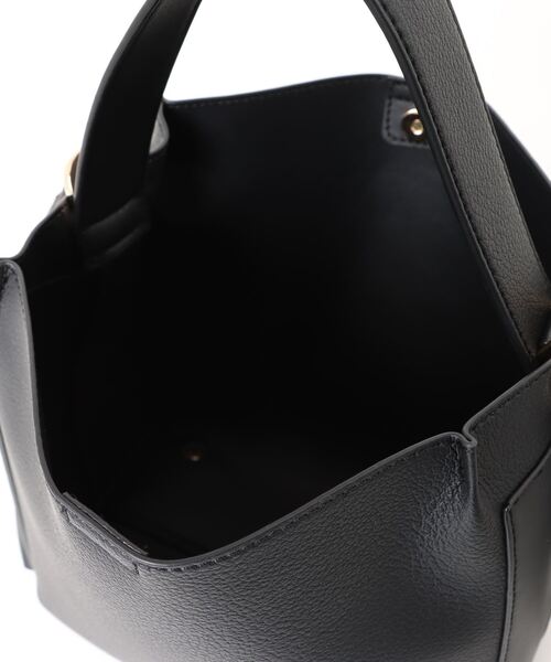 Three Four Time(スリーフォータイム)の「サイドポケットミニトート付きソフトBAG(ショルダーバッグ・レディース・ブラック/ベージュ・FREE)」の6枚目の写真