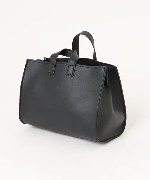 Three Four Time(スリーフォータイム)の「サイドポケットミニトート付きソフトBAG(ショルダーバッグ・レディース・ブラック/ベージュ・FREE)」の5枚目の写真