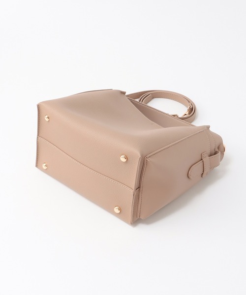 Three Four Time(スリーフォータイム)の「サイドポケットミニトート付きソフトBAG(ショルダーバッグ・レディース・ブラック/ベージュ・FREE)」の12枚目の写真
