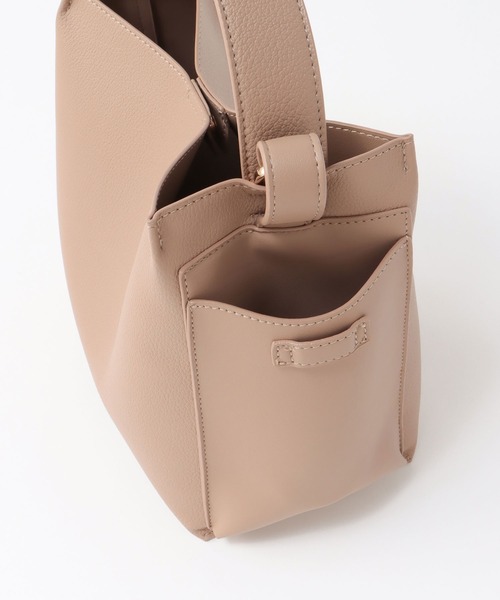 Three Four Time(スリーフォータイム)の「サイドポケットミニトート付きソフトBAG(ショルダーバッグ・レディース・ブラック/ベージュ・FREE)」の16枚目の写真