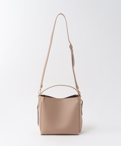 Three Four Time(スリーフォータイム)の「サイドポケットミニトート付きソフトBAG(ショルダーバッグ・レディース・ブラック/ベージュ・FREE)」の18枚目の写真