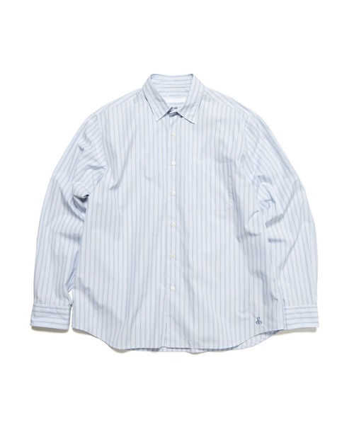 SOPHNET.(ソフネット)の「STRIPE RELAX FIT SHIRT(シャツ/ブラウス・メンズ・ブルー系その他/グレー系その他・SMALL/MEDIUM/LARGE/X-LARGE)」の2枚目の写真