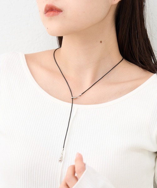 CIAOPANIC TYPY(チャオパニックティピー)の「【2025年S/S新作】lilメタルトップコードスライドネックレス(ネックレス・レディース・シルバー/ゴールド・ONE SIZE)」の4枚目の写真