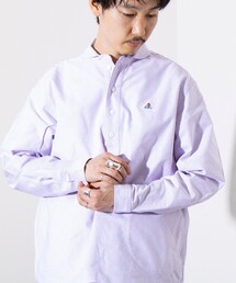 GEVACO | 【GEVACO/ゲバコ】オックスオーバーショールカラー長袖シャツ（無地/ストライプ/ギンガム）(シャツ/ブラウス)