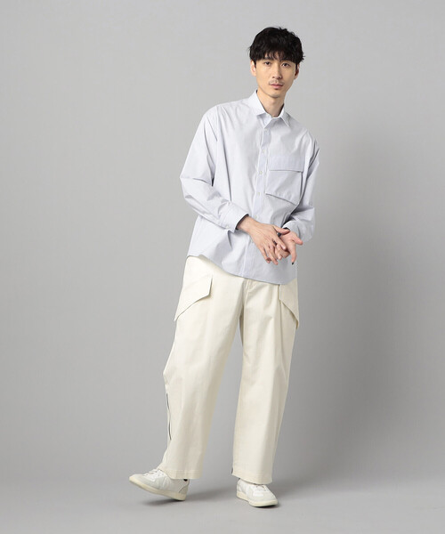 β MEN(ベータメン)の「ボックスポケット シャツ(シャツ/ブラウス・メンズ・サックスブルー/ホワイト・L/M)」の19枚目の写真