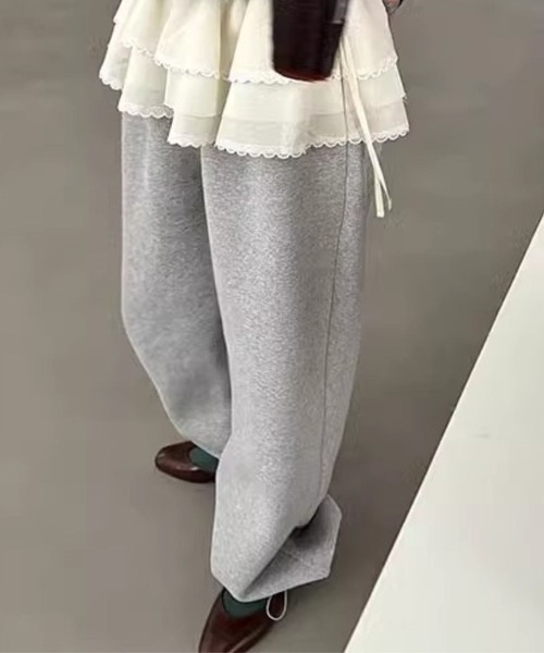 almo(アルモ)の「PT フリルスカートレイヤードパンツ(se)(その他パンツ・レディース・ブラック/グレー・FREE)」の5枚目の写真