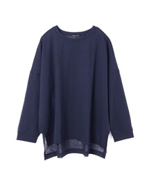 mizuiro ind ワッシャーボイルクルーネックワイドプルオーバー