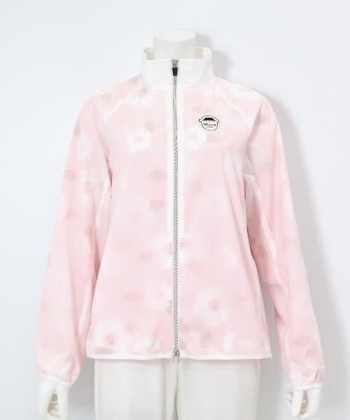 Picone CLUB(ピッコーネクラブ)の「花柄透けブルゾン(ブルゾン・レディース・ブラック/ホワイト×レッド/ホワイト×イエロー・S/M/L)」の6枚目の写真